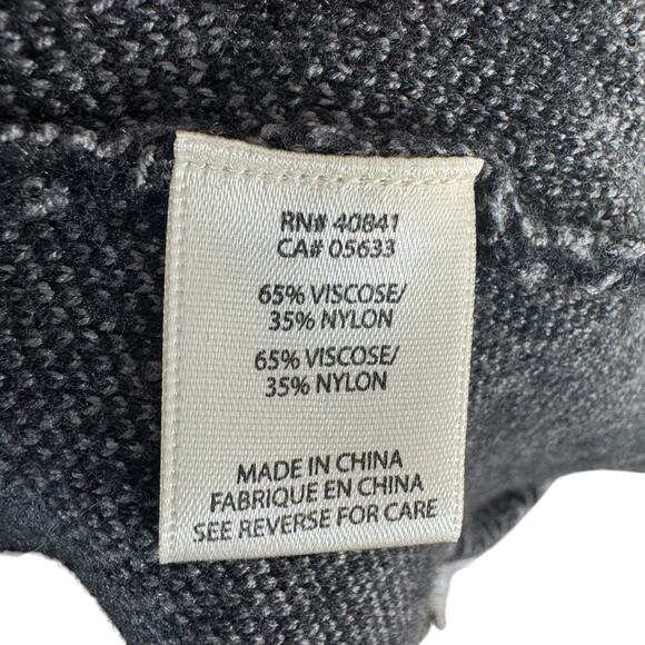 Aventura Gray Patterned Long Sleeve Scoop Neck Knee Length Sweater Dress Size L - Picture 5 of 6